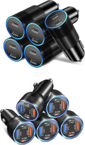 Car Charger Adapter 10 Pack, 65W Multi Port USB C & USB A Car Charger+40W Dual Port USB C Car Charger Cigarette Lighter USB Charger Plug for iPhone 16 15 14 13 12 11 Pad Pro