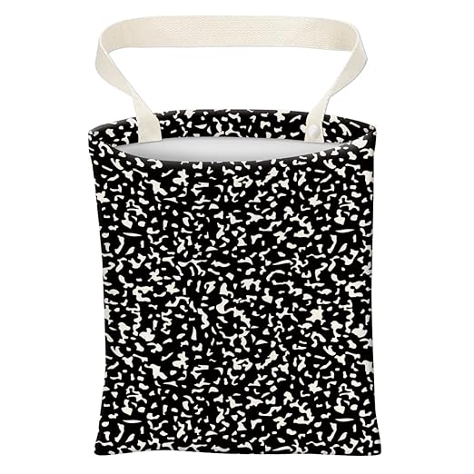 ABUIFDK Car Trash Can, Cute Car Trash Bag, Hanging Car Organizer and Storage Bag, Trash Bin for Car Accessories, Vehicle, Travelling, Camping Black White Dots