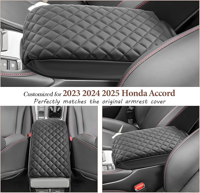 SKTU for 2024 2025 2026 Honda Accord Accessories Armrest Cover for 2023 2024 2025 2026 Honda Accord Center Console Cover Honda Accord 2024 2025 2026 Accessories Soft Seat Box Cover