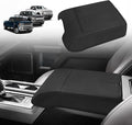 Muslogy Center Console Armrest Cover Compatible with Ford F150 2015-2020&F250 F350 F450 2017-2022&Expedition 2018-2024 Comfort Elbow Pad Arm Rest Cushion Vegan Leather Regular Thick (Bucket Seat ONLY)
