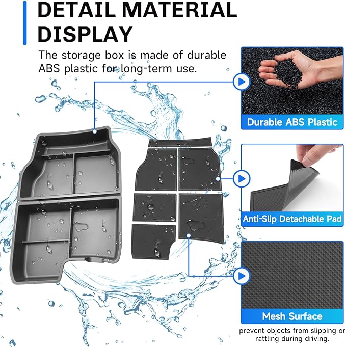 SXCY for 2025 2026 Toyota Sienna Under Console Organizer [Not for Console w/Cool Box] for 2021-2025 2026 Toyota Sienna Accessories 2021-2026 Sienna Under Console Organizer Tray for 2025 2026 Sienna