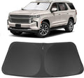 Windshield Sun Shade Custom Fit for 2021 2022 2023 2024 2025 Chevrolet/Chevy Tahoe Accessories Foldable Sunshade Sun Blocker Protect Car from Sun Rays & Heat Damage Keep Car Cooler