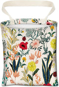 ABUIFDK Car Trash Can, Cute Car Trash Bag, Hanging Car Organizer and Storage Bag, Trash Bin for Car Accessories, Vehicle, Travelling, Camping Cute Colorful Flowers