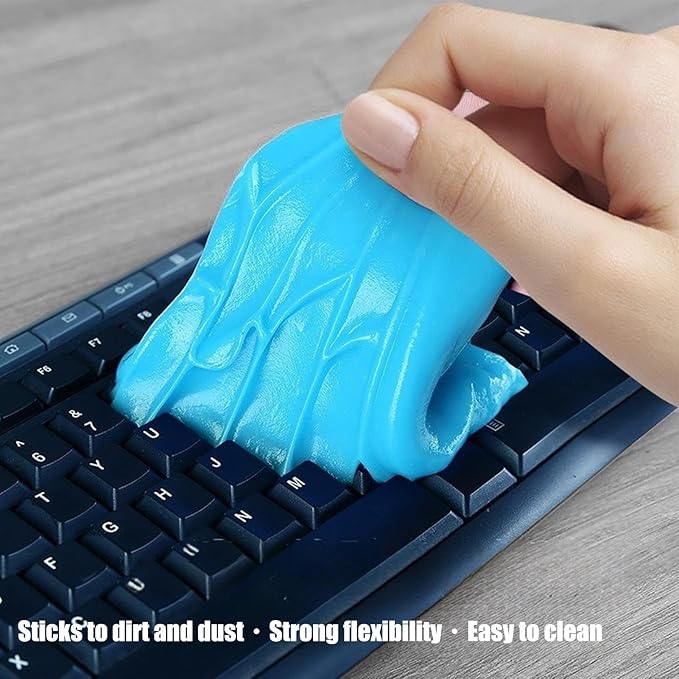Automotive Cleaning Putty - Sticky Gel for Car Interior Dust Removal | Flexible Material, Easy Use for Dashboard, Vents, and Hard to Reach Areas Easy to Use Versatile Car Interior Cleaner