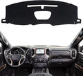 KEYOOG Dashboard Cover Dash Mat Fit for 2021-2019 Chevy Silverado 1500,G-MC Sierra 1500 (Without HUD Models),Car Dash Board Mat Anti-Glare Carpet,Non-Slip Pad Sunshield Protector (Black)