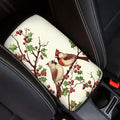 Cardinal Print Print Armrest Cushion Cover for Car Scratch Proof Car Center Console Armrest Protector Cover Universal Fit Truck Sedan SUV