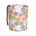 BEIANSHUO Cute Flowers Floral Car Trash Can Collapsible Garbage Can,Hanging Trash Bag Water Proof with Suitable for Storage for Car Interiors,Home