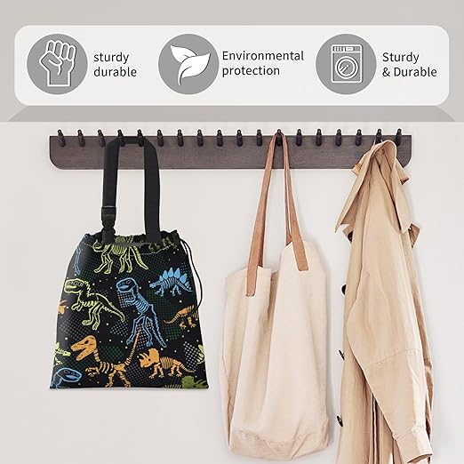 AFYEWKC Car Trash Bag Large Hanging Can for Back of Seat, Cute Waterproof Car Garbage Bag for Vehicle, Travelling, Outdoor Colorful Cartoon Dinosaur