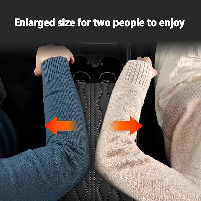 Leather Car Armrest Box Pad for Tesla Cybertruck 2023 2024, Memory Foam Car Center Console Cover Comfort Waterproof Arm Rest Cushion Pad Universal Accessories,C/Beige