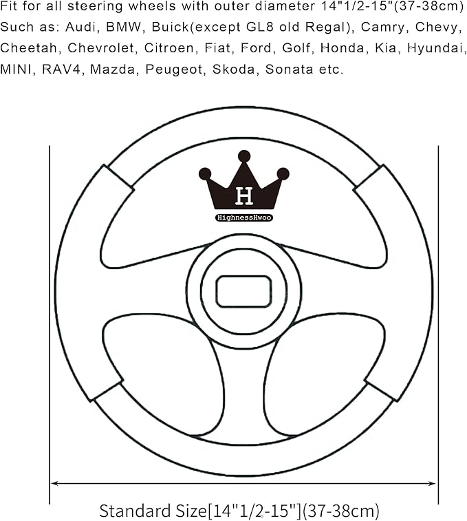 Car Steering Wheel Covers for Women Padded Carbon Fiber PU Leather Cute Auto Interior Accessories for Vehicle, Sedan, Universal, Anti Slip, Red, Standard Size, 14.75-15.15in