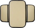 Armrest Cover for Car Console Covers for SUV Center Console Arm Rest Breathable Pad Middle Box Armrest Cushion Pad with 2 Organizer Bags Universal Car Interior Accessories Protection(Beige)