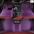 Custom Car Floor Mats Fit 96% Car Model Luxury Leather Waterproof Anti-Skid Full Coverage Liner Front Rear Mat/Set (Purple)