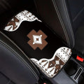 Center Console Cover for Women Men Southwestern Car Accessories Armrest Cover Center Seat Box Pad, Tribal Aztec