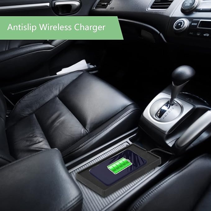 , Universal 10W Car Antislip Cell Phone Fast Charging Pad Mat Holder Portable