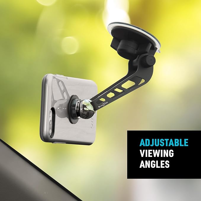 Nite Ize Original Steelie Windshield Mount Kit - Magnetic Cell Phone Holder for Car Accessories - Sturdy Car Windshield Mount for Cell Phones