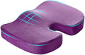 Car Seat Cushion, Memory Foam Cushion for Tailbone Pain & Sciatica Relief, Ergonomic Seat Cushion Comfortable Chair Relief Pillow for Car Office Wheelchair, car Accessories (Purple)