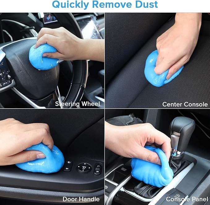 Car Cleaning Gel Cleaning Brush Car Detail Clean Interior Reusable Cleaning kit 6 PCS