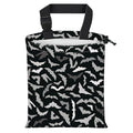 AFYEWKC Car Trash Bag Large Hanging Can for Back of Seat, Cute Waterproof Car Garbage Bag for Vehicle, Travelling, Outdoor Cute Grey Black Bats