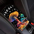 CREATCABIN Mushroom Car Center Console Cover Pad Car Armrest Seat Box Cover Auto Armrest Storage Box Pad with Elastic Band Auto Center Console Cushion Protector for Most Vehicle SUV Truck 12.6×7.5in