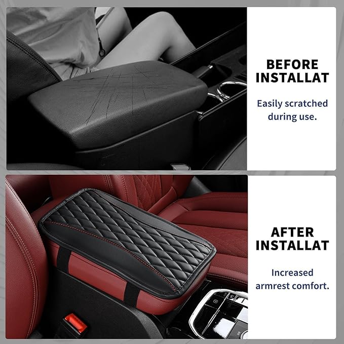 Auto Center Console Pad for Volkswagen Polo(2017-2021) Accessories Car Armrest Cushion Protects Your armrest and Feels Comfortable on Your Elbows and arms