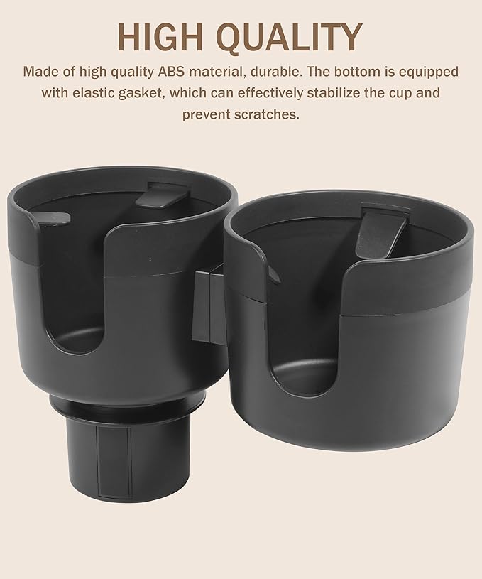 2-in-1 Cup Holder Expander,Multifunctional Car Cup Holder Expander Adapter for Car with Expandable Insert, Fits Yeti,Car Accessories