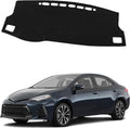 Dashboard Mat Cover for Toyota Corolla 2014 2015 2016 2017 2018 Nonslip Center Console Sunshield Glare UV Rays Protector Accessories