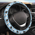 Cats Steering Wheel Cover for Women Elastic Rubber Steering Wheel Universal 15 Inch Fit for Cars, Auto, SUVs