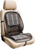 Bamboo Car Seat Pad, Car Seat Office Chair Bamboo Chip Cover Cushion, Breathable Lumbar Cushion Mesh Support Cushion Pad Supplies Waist Protection(Basic)