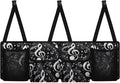 Car Trunk Organizer Backseat Hanging Organizer with Pockets, Super Capacity Storage Solution Decoration for SUVs, Trucks, Vans, and Cars,Black Music Note Treble Clef Art
