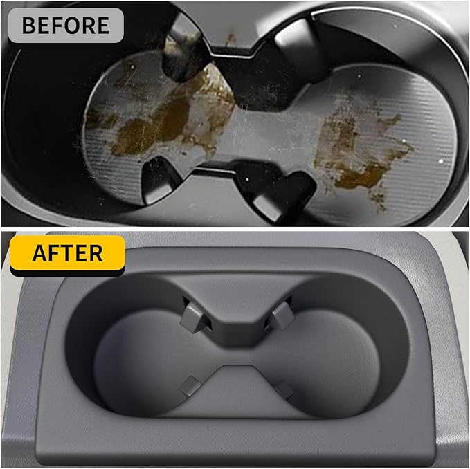 Maxzina Cup Holder Compatible with 2023-2025 Honda HRV Silicone Insert Center Console Cup Holder Silicone Black Bottle Holder Interior Decoration for 2024 HR-V Accessories