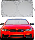 Car Sun Shade with Storage Pouch by A1 Sunshades Shield Protector Blocker Retractable Cover Sunscreen Auto Interior Accessories Visor Small