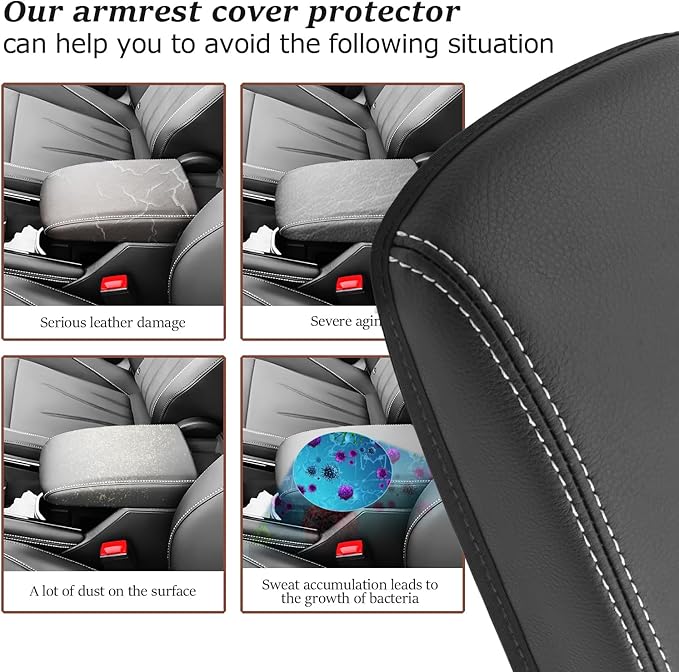 SKTU for 2025 2026 VW Tiguan Center Console Cover for 2025 2026 Volkswagen Tiguan (S/SE/SE R-Line Black/SEL R-Line) Armrest Cover VW Tiguan 2025 2026 Accessories 2025 2026 Tiguan Console Cushion