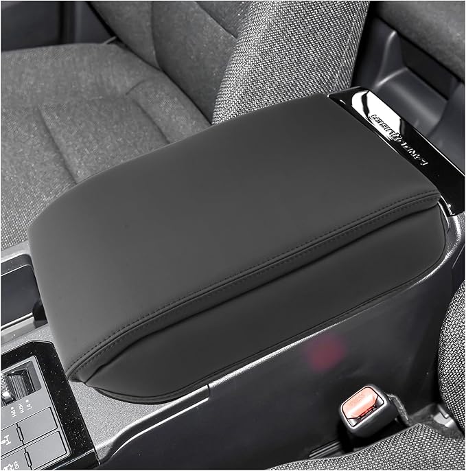 SXCY for 2024 2025 2026 Land Cruiser Armrest Cover for Toyota Land Cruiser 2025 2026 Center Console Cover 2024 2025 2026 Land Cruiser Center Console Cover for 2025 2026 Land Cruiser (Black Line (Pad))