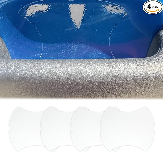 Clear Car Door Handle Cup Protector, Car Door Handle Scratches Protective Films, Waterproof Auto Transparent Paint Bumper Trim Guard Cup Stickers Universal for Most Cars (4PCS)