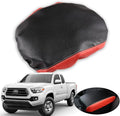 Leather Car Auto Center Console Armrest Cushion for Toyota Tacoma Accessories 2016-2018 2019 2020 American Flag (Black Red-Leather)