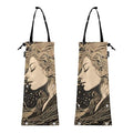 ALAZA Hanging Car Trash Bags Garbage Bag Trash Can for Back Seat Small Portrait Painting Washable Storage Bag Retractable 2 Pack