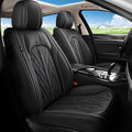 TTX LIGHTING Seat Covers Fit for Infiniti Q50 2014-2024 2025 Car Seat Covers Full Set 5 Seats Waterproof Leather Automotive Breathable Seat Cushion Protector Black