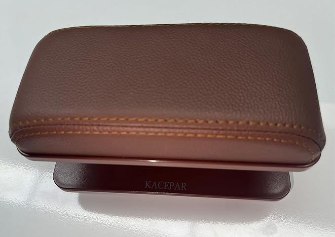 KACEPAR Arm Wrist Rest Support Adjustable Height Comfort Pad, Car Door Armrest Rest Pad Adjustable Height Car Armrest Left Elbow Support, Universal Fit for Most Car - Brown