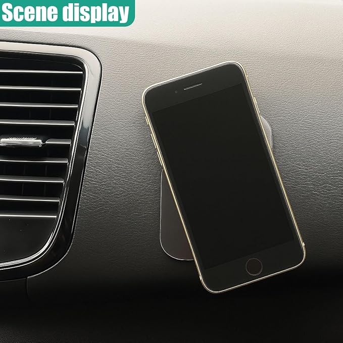 Sticky Gel Pads, Double Sided Adhesive Pads, Removable Traceless Gripping Pad, Washable Reusable Transparent Anti Slip Pad for Car Dashboard Office Home DIY Craft (5PCS)
