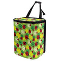 KEIAHUAN Ladybug Car Trash Can with Lid Hanging Garbage Bin and Storage Bag Large Capacity Portable Multi-Functional Rubbish Bag Grocery Organizer for Snacks, Drinks, and Widget, Green