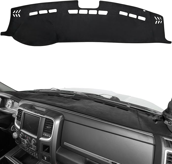 JOYTUTUS Dash Cover Dashboard Cover Mat Compatible with 2010-2018 Ram 1500 2500 3500 & 2019-2024 Ram 1500 Classic Model, Car Interior Dash Covers, Dash Board Cover Dashmat for Car Trucks