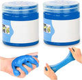 2-Pack Car Cleaning Putty, Reusable Gel for Auto Vents and Crevices, Effective Interior Dust Remover..