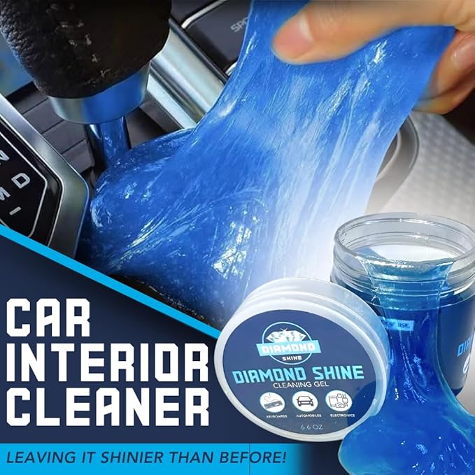 Diamond Shine Car Detailing Gel - Remove Particles, Lint, Debris, Dust - Air Vent, Cupholder, Dashbord, Gear Shifter, Console, Keyboards