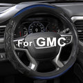 GIANT PANDA Steering Wheel Cover for GMC Sierra Acadia Terrain Yukon(3D Honeycomb-Blue-Standard Size)