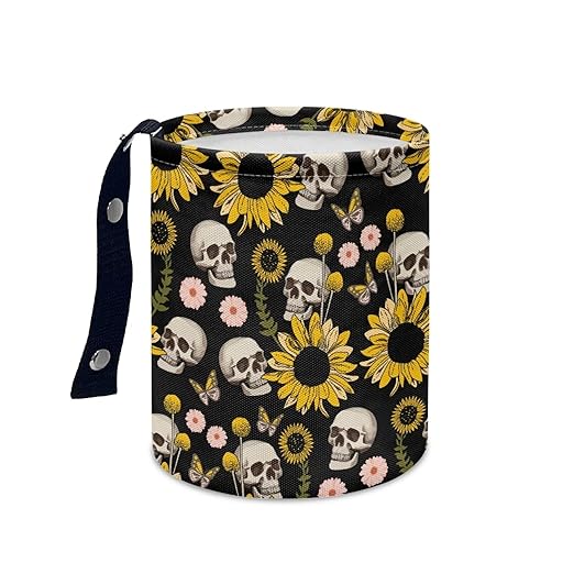 Skeleton Car Rubbish Bin Portable Waste Basket Bin Waste Auto Basket Can with Adjustable Strap