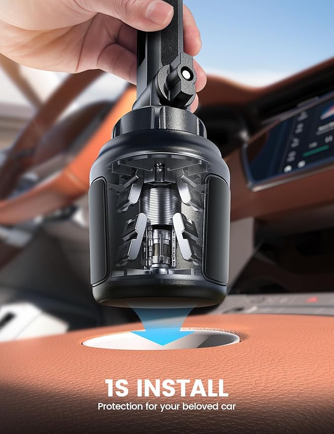 Lamicall Phone Holders for Your Car - [Thick Cases Friendly] Universal Adjustable Cell Phone Car Mount for Truck Golf Cart and All 4-7" inches Smartphones