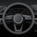 Mihecor Steering Wheel Cover 15.5 inch, Non-Slip Car Wheel Protector for F-150 Tundra Range Rover, Breathable Microfiber Leather, Black