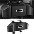 Car Organizer Back Seat, 4-In-1 Car Back Seat Organizer with Drink Cup Holder Tissue Box Trash Can Phone Holder, Adjustable Headrest Storage Organizers with Hooks Automotive Seat Storage Box