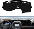 x xotic tech Center Console Dashboard Mat Pre-Cut Non-Slip Sunshield Sun Glare Protector Dash Carpet Pad Black Cover Compatible with Ford Explorer 2011-2019