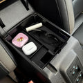 Zxiaochun Center Console Tray Compatible with 2025 Ford Bronco 4-Door Accessories, Full Size Console Armrest Box Organizer, ABS Plastic Black (Not for 2-Door & Bronco Sport)